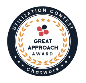 Chatwork活用コンテスト「消えた仕事とその道のり」greatapproach賞